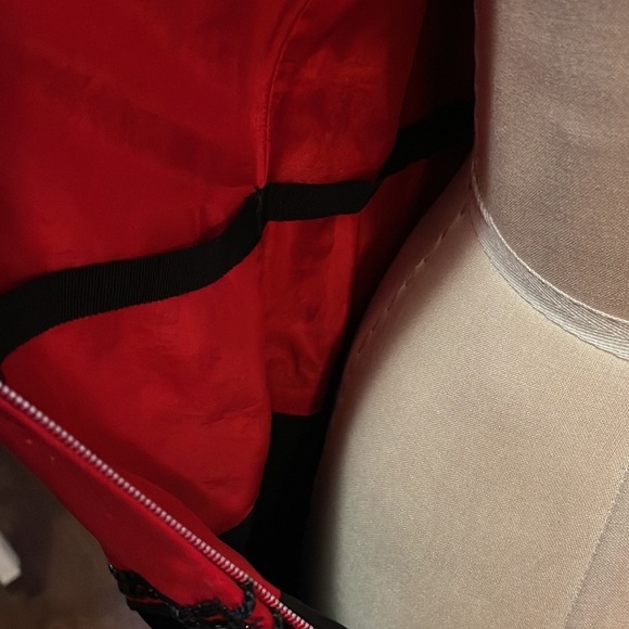 Givenchy Red Silk Black Sequin Velvet Matador Gown 1980s - Picture 14 of 16